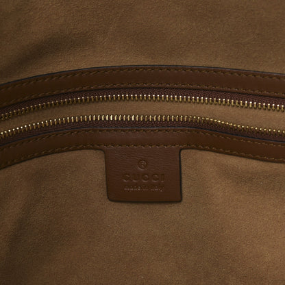 Gucci GG Supreme Monogram Large Linea A Hobo Light Brown 6 of 9