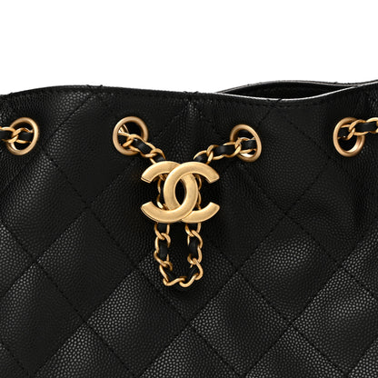 Chanel Caviar Quilted Mini Chanel 25 Handbag Black 8 of 11