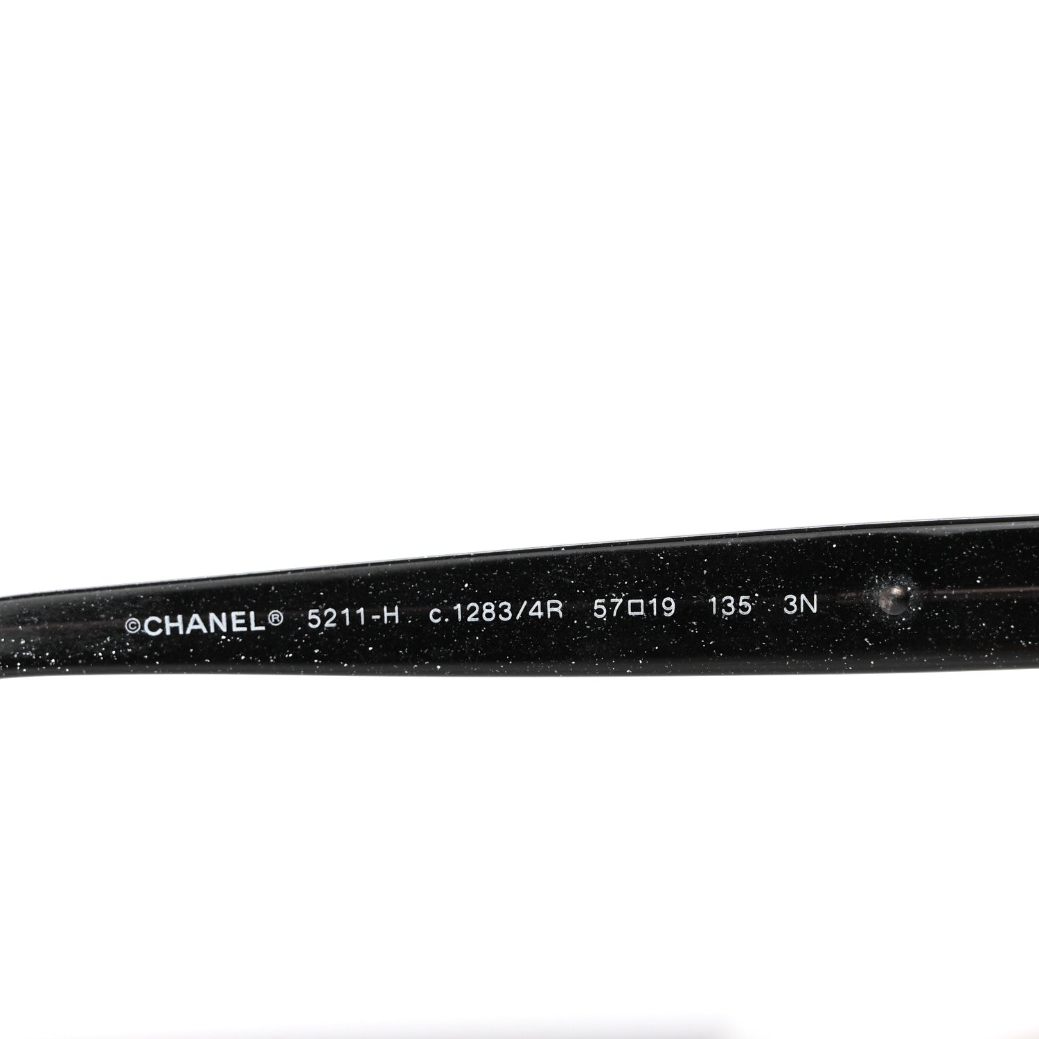 Chanel Glitter Acetate CC Pearl Sunglasses 5211-H Black 5 of 8