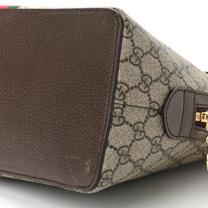 Gucci GG Supreme Monogram Web Medium Ophidia Top Handle Dome Bag Brown 9 of 9