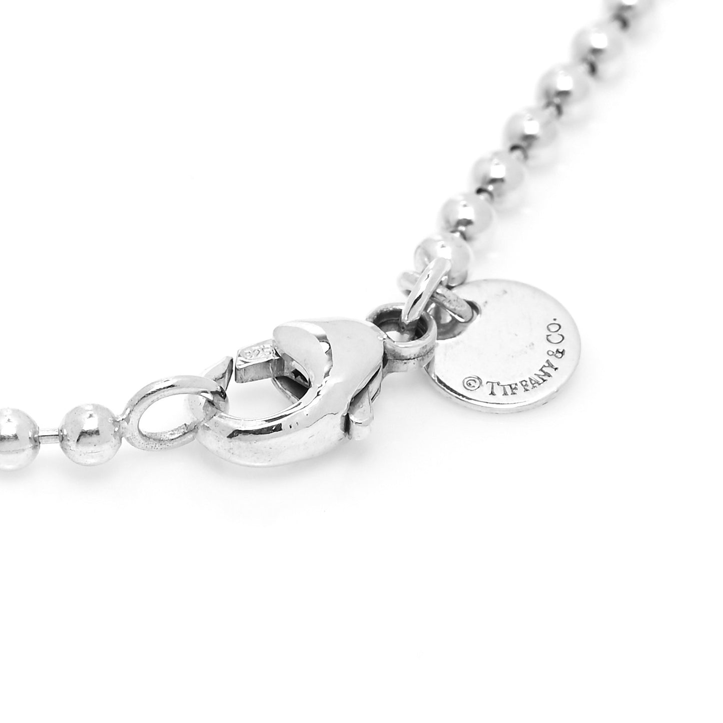 Sterling Silver 2.5mm Beads Necklace 24"