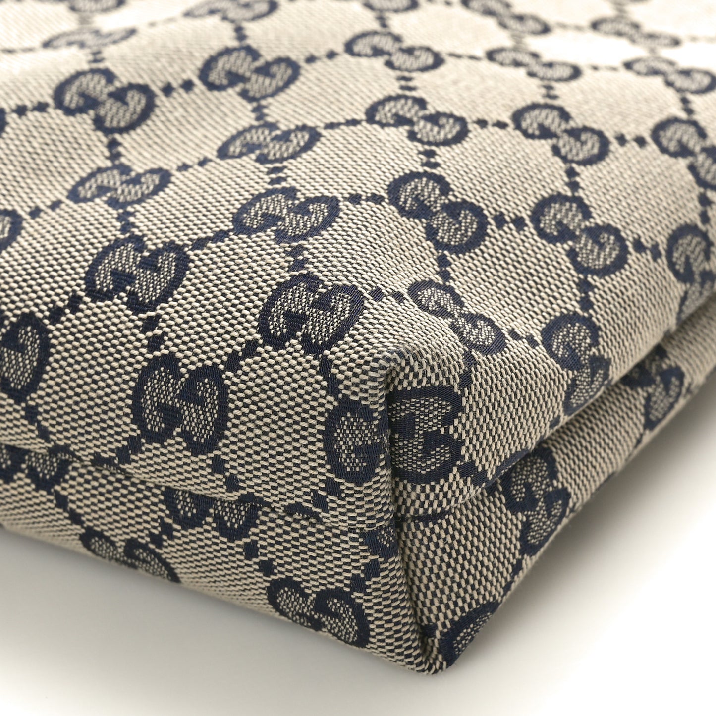 GG Supreme Monogram Web Flat Messenger Bag Navy