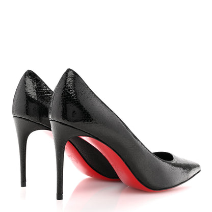 Christian Louboutin Laminated Calfskin Specchio So Kate 85 Pumps 39 Black 5 of 7