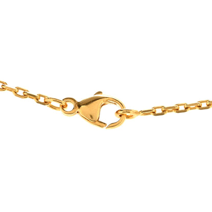 Hermes Lacquered Gold Mini Pop H Pendant Necklace White 6 of 6