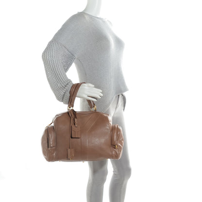 Saint Laurent Calfskin Large Vanity Bowler Camel 8 of 15