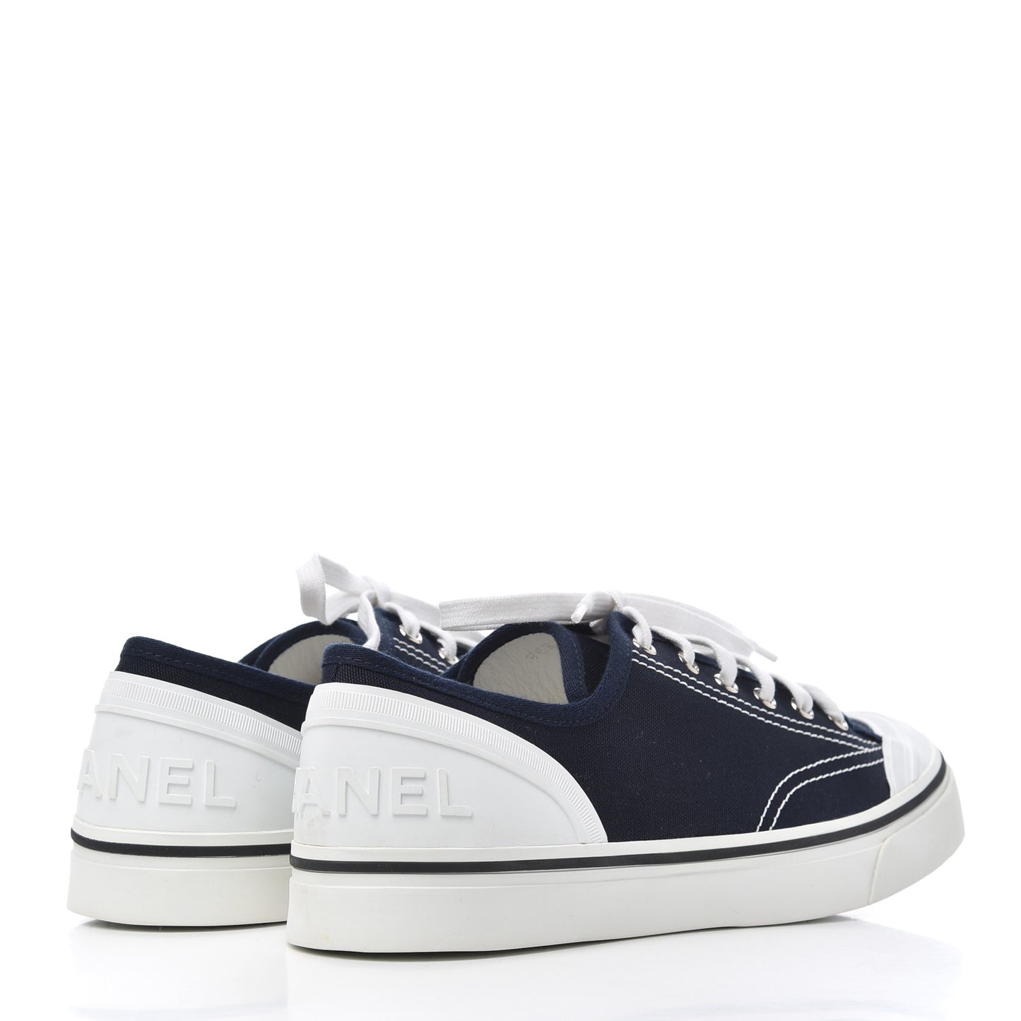 Fabric Mens Lace Up Cap Toe Sneakers 41 Navy
