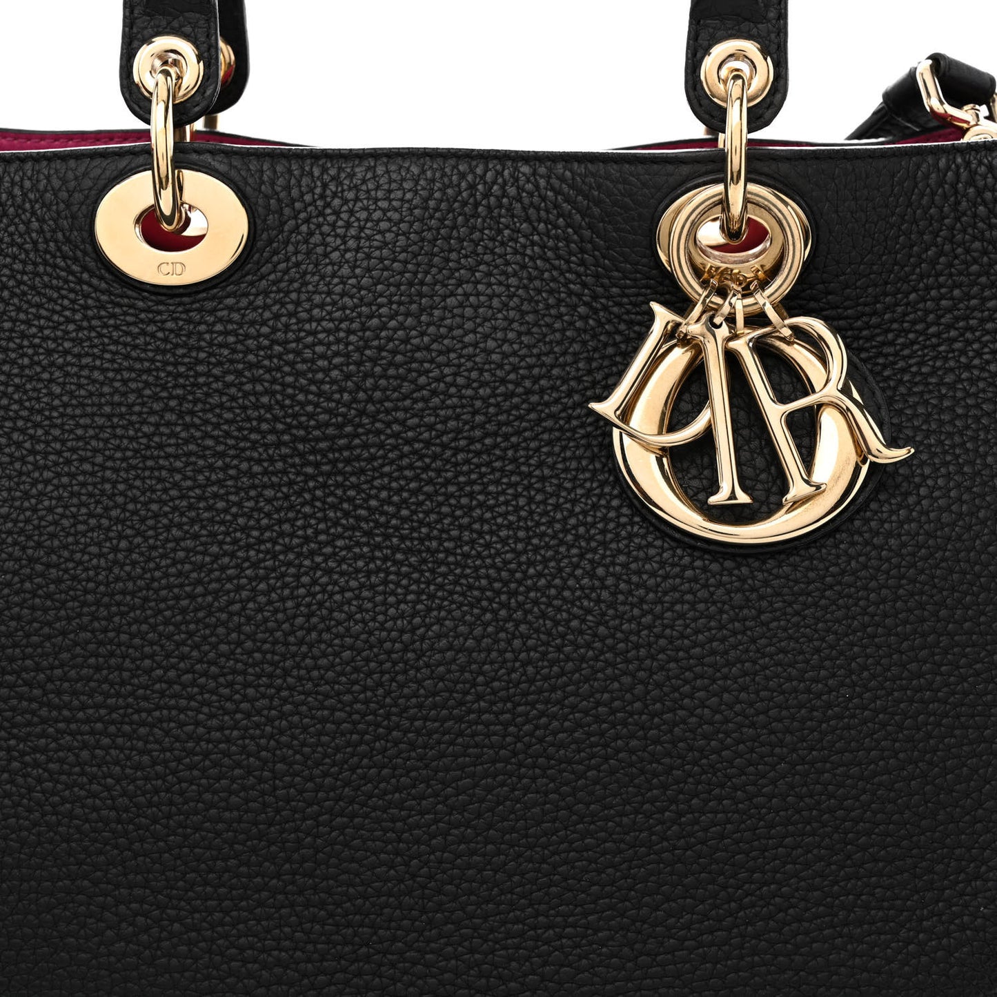 Bullcalf Large Diorissimo Tote Black Rose Indien