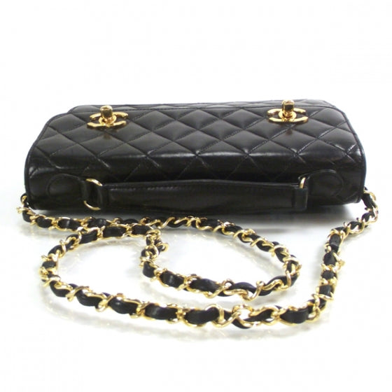 Chanel Lambskin Quilted Runway Flap Bag Black 5 of 13