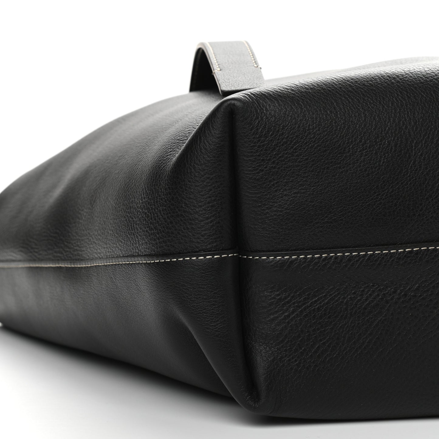 Small Grain Smooth Calfskin Medium Darryl Tote Black