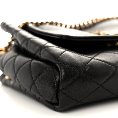 Saint Laurent Lambskin Quilted Monogram Mini Nolita Black 9 of 11