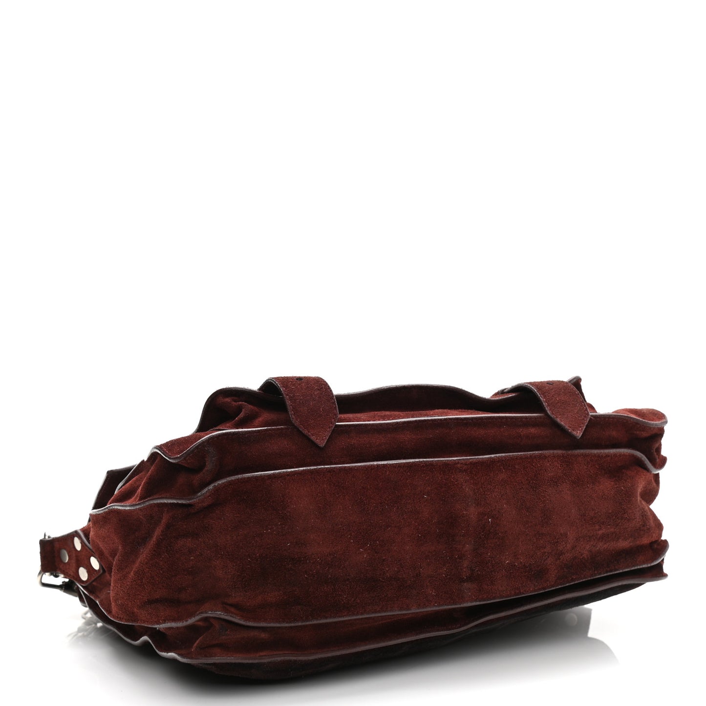 Suede Medium PS1 Satchel Oxblood