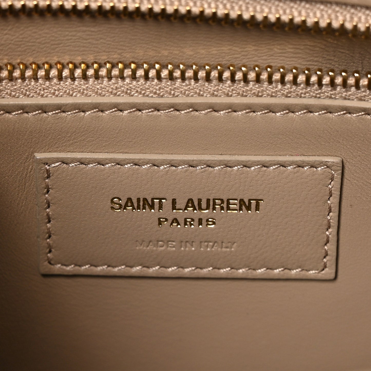 Smooth Calfskin Le Carre Satchel Dark Beige