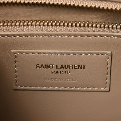 Saint Laurent Smooth Calfskin Le Carre Satchel Dark Beige 6 of 10