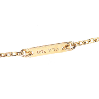 Van Cleef & Arpels 18K Yellow Gold Carnelian Sweet Alhambra Heart Pendant Necklace 5 of 5
