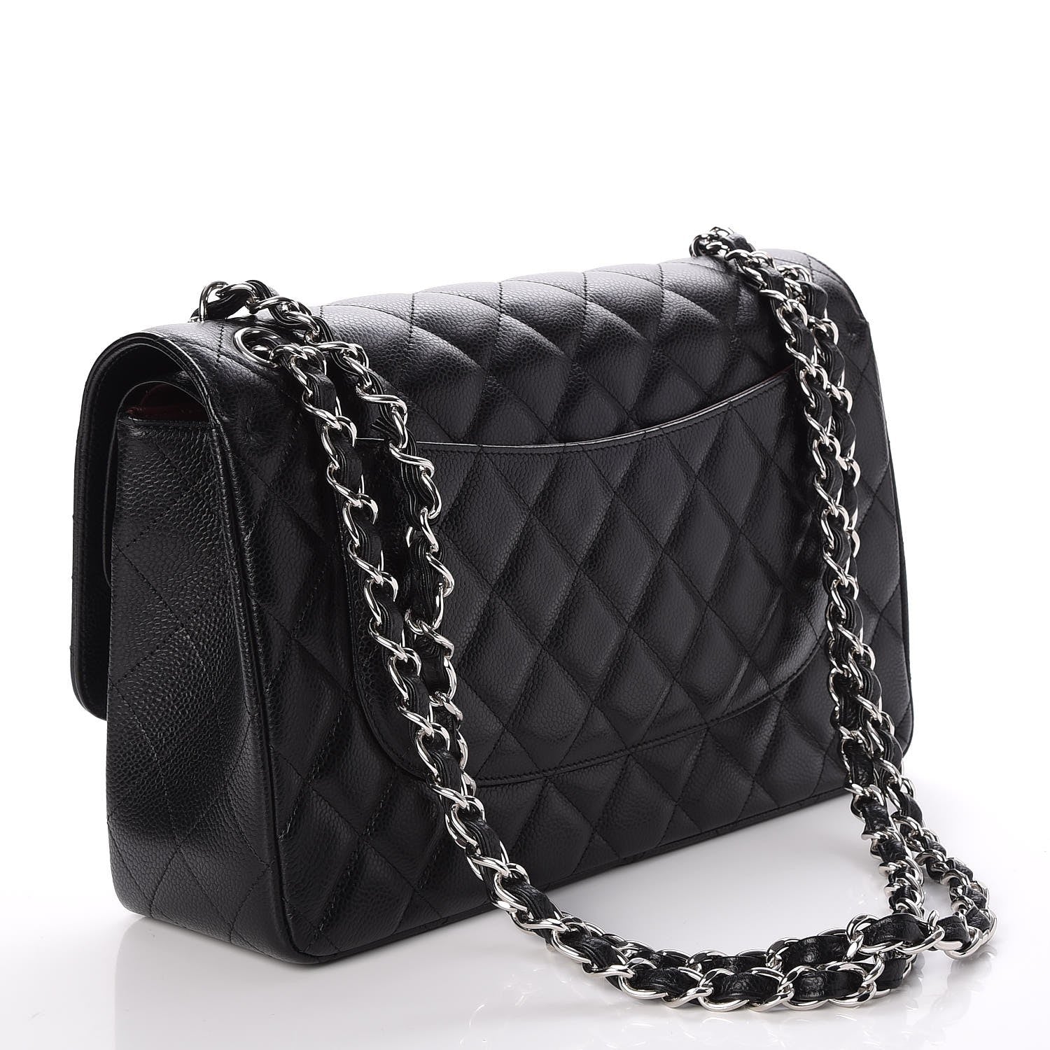 Chanel Caviar Quilted Jumbo Double Flap Black 4 of 8