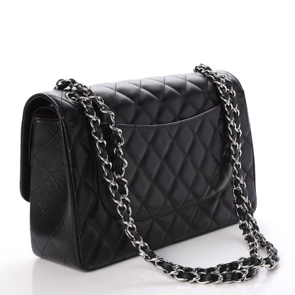 Chanel Caviar Quilted Jumbo Double Flap Black 4 of 8
