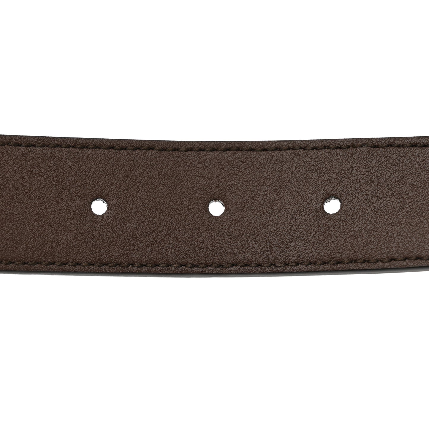 GG Supreme Monogram Plutone Calfskin Enamel Interlocking G 30mm Belt 85 34 Beige Ebony New Acero