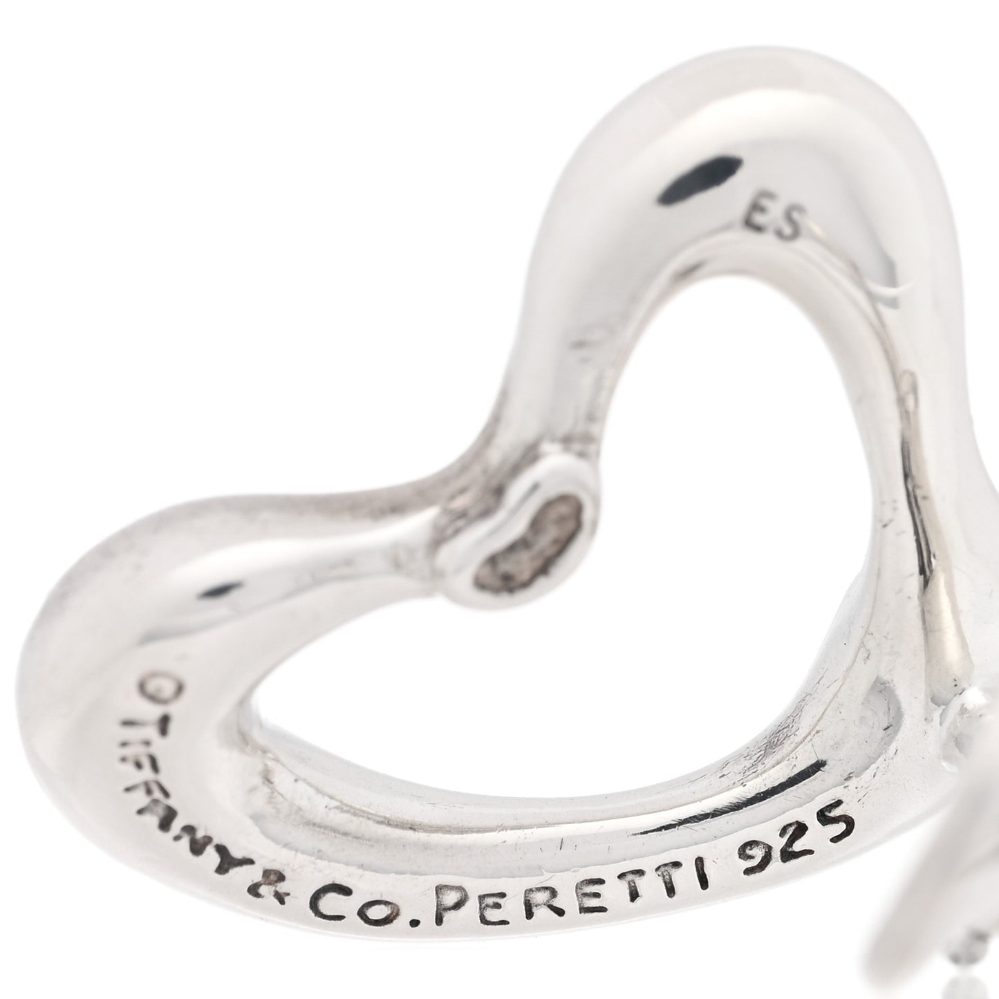 Sterling Silver Elsa Peretti Open Heart Clip-On Earrings