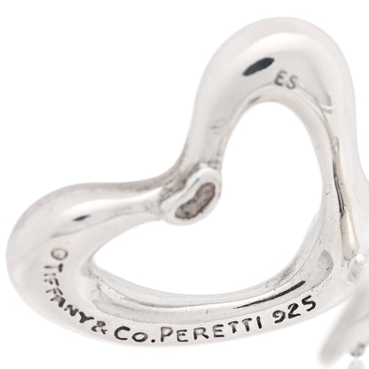 Tiffany Sterling Silver Elsa Peretti Open Heart Clip-On Earrings 4 of 4