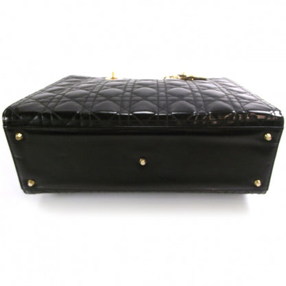 Christian Dior Patent Cannage Large Lady Dior Black 4 of 9