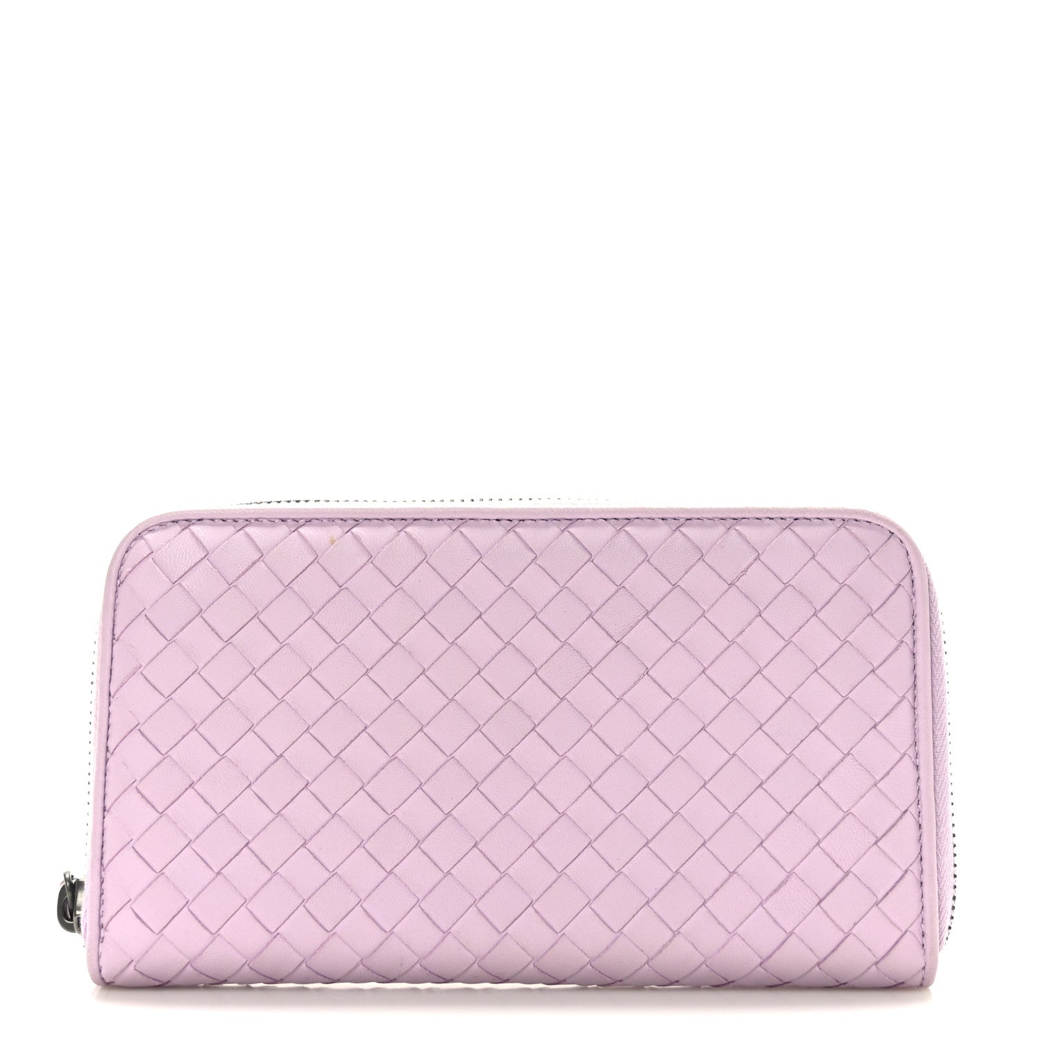Bottega Veneta Nappa Intrecciato Zip Around Wallet Lilac 1 of 8