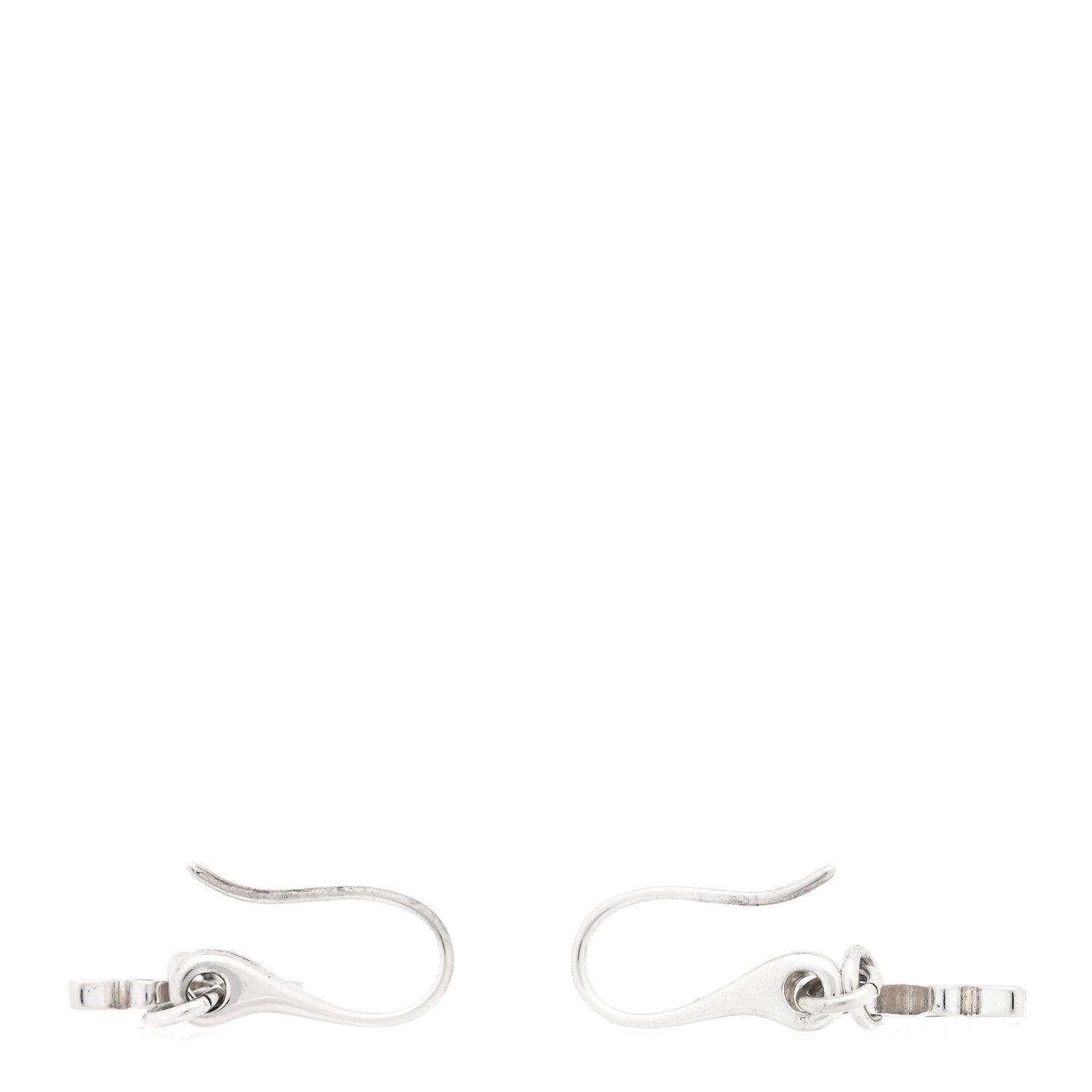 Gucci Sterling Silver Trademark Butterfly Drop Earrings 3 of 4