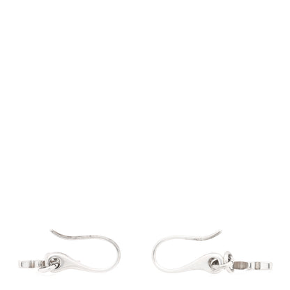 Gucci Sterling Silver Trademark Butterfly Drop Earrings 3 of 4