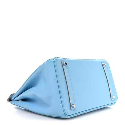 Hermes Epsom Candy Birkin 35 Celeste Mykonos 4 of 10