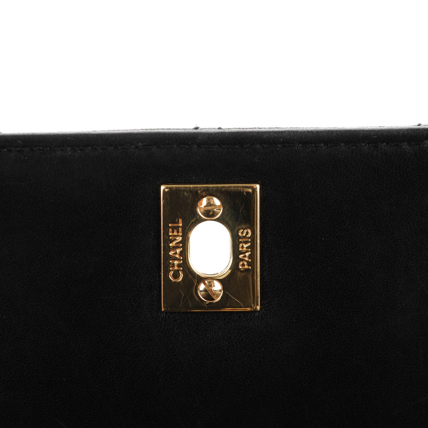 Chanel Lambskin Quilted Medium Kelly Flap Bag Black 7 of 10