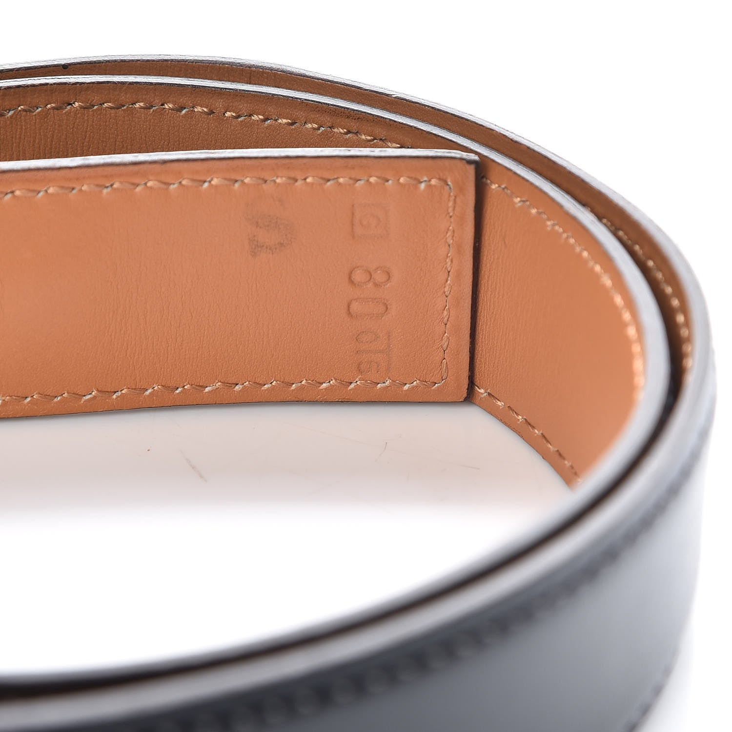 Hermes Box Collier De Chien CDC Belt 80 Black 5 of 8