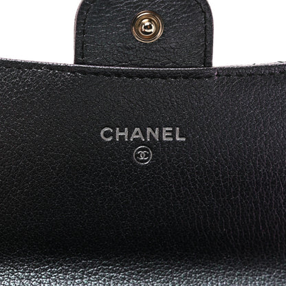 Chanel Iridescent Goatskin Quilted Large Flap Wallet Purple 7 of 9