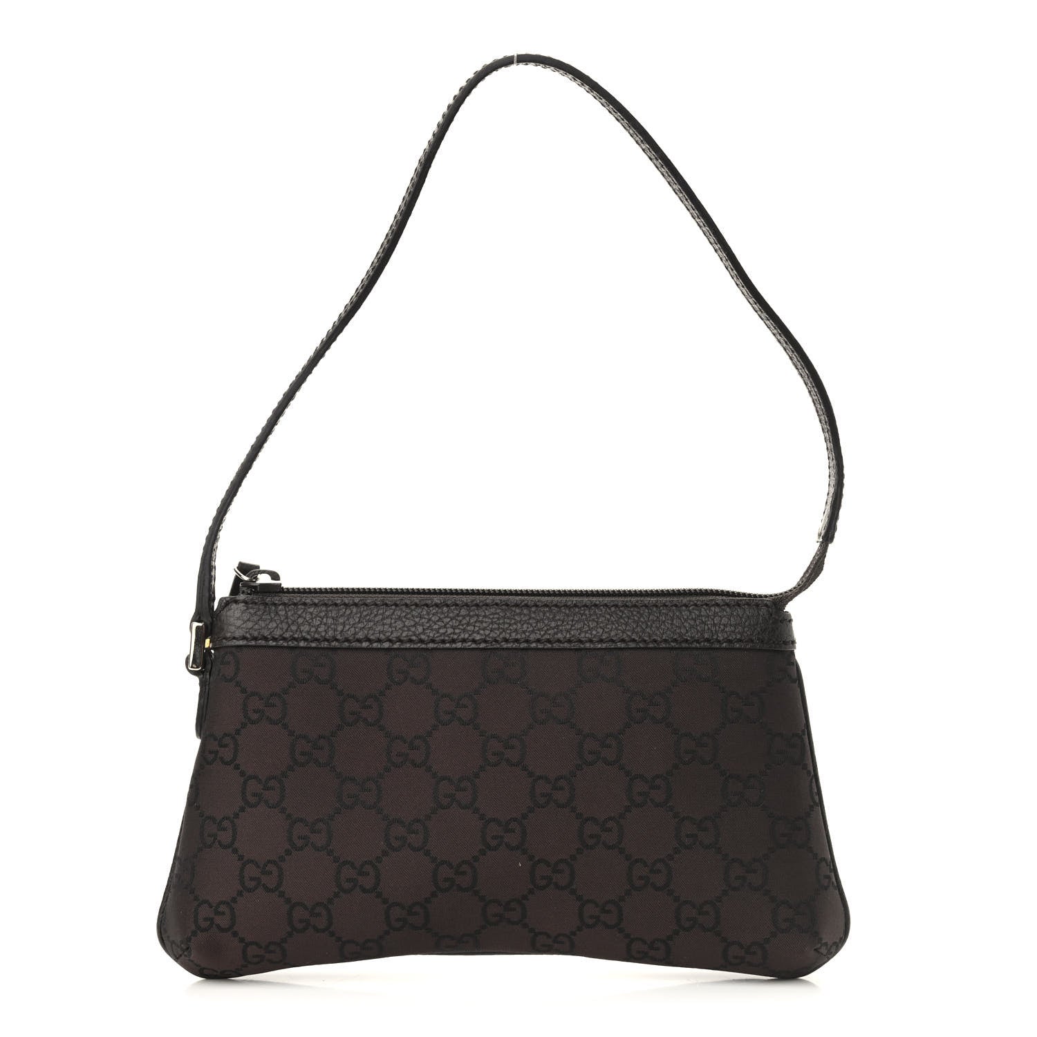 Gucci Nylon Monogram Pochette Brown 1 of 9