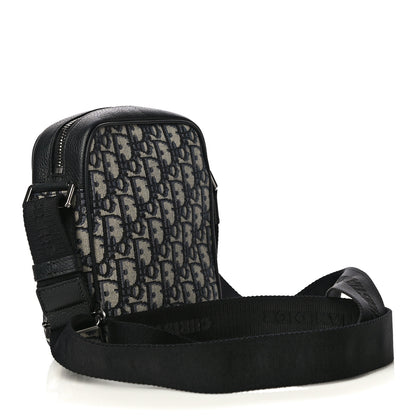 Christian Dior Oblique Messenger Pouch Beige Black 3 of 11