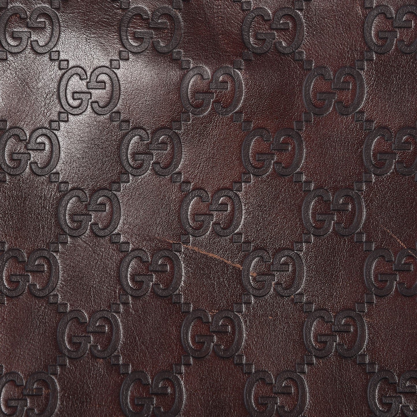 Guccissima Flap Messenger Bag Dark Brown