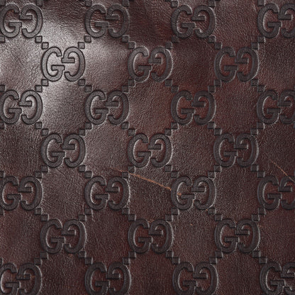 Gucci Guccissima Flap Messenger Bag Dark Brown 8 of 27