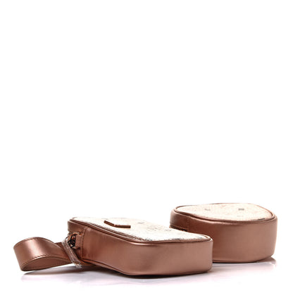 MCM Metallic Visetos Stark Original Belt Bag Champagne Gold 5 of 12