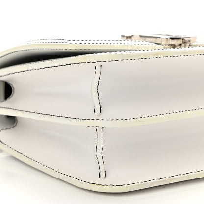 Burberry Calfskin Monogram Embossed Small TB Chain Bag Optic White 8 of 8