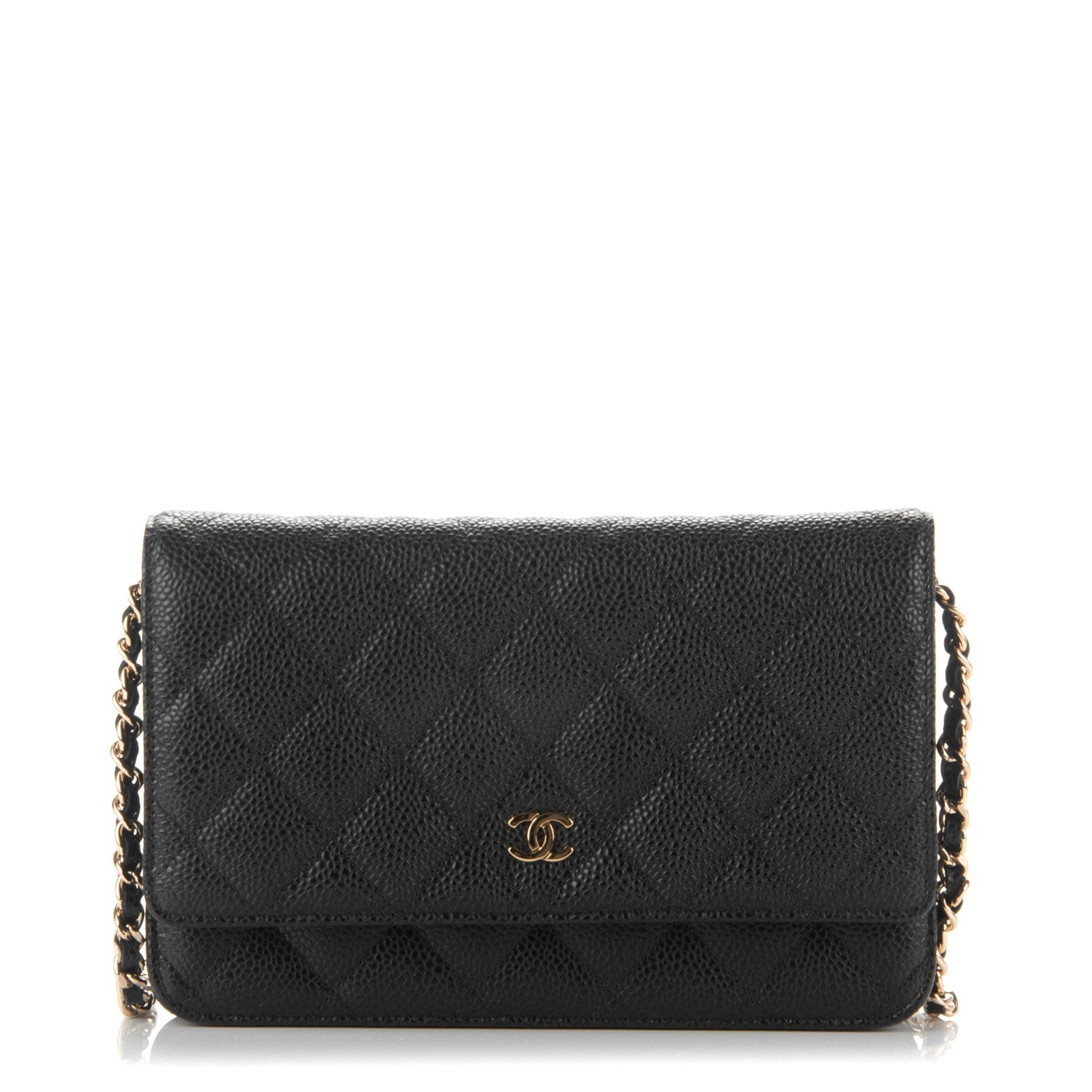 Chanel Caviar Quilted Wallet On Chain WOC Black 1 of 8