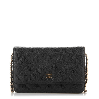 Chanel Caviar Quilted Wallet On Chain WOC Black 1 of 8