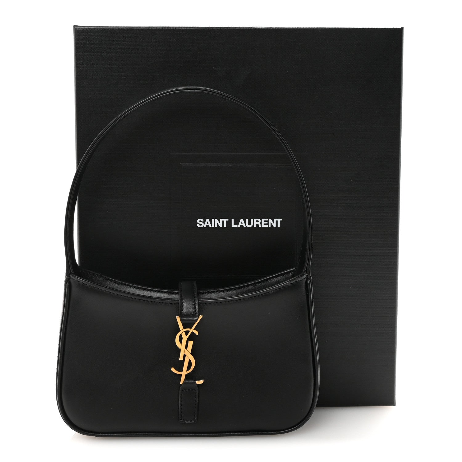 Saint Laurent Smooth Calfskin Le 5 A 7 Mini Hobo Black 10 of 10