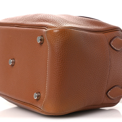 Hermes Taurillon Clemence Lindy 26 Gold 10 of 11