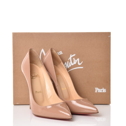 Christian Louboutin Patent Pigalle 120 Pumps 37.5 Nude 14 of 14