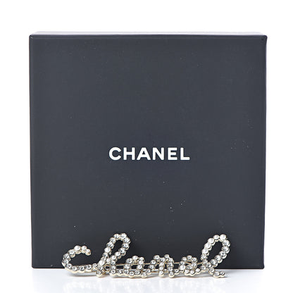 Chanel Metal Glass Swirling Pearls Hair Clip Gold 4 of 4