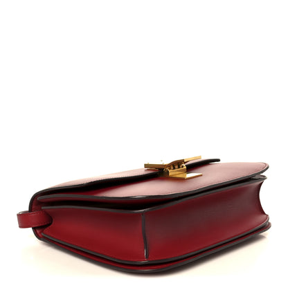 Celine Box Calfskin Medium Classic Box Flap Bag Red 4 of 10