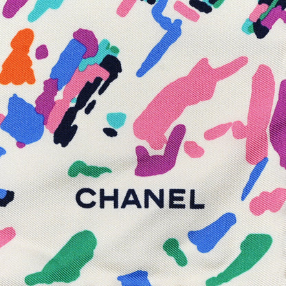 Chanel Silk CC Flights Square Scarf Ecru Multicolor 2 of 5