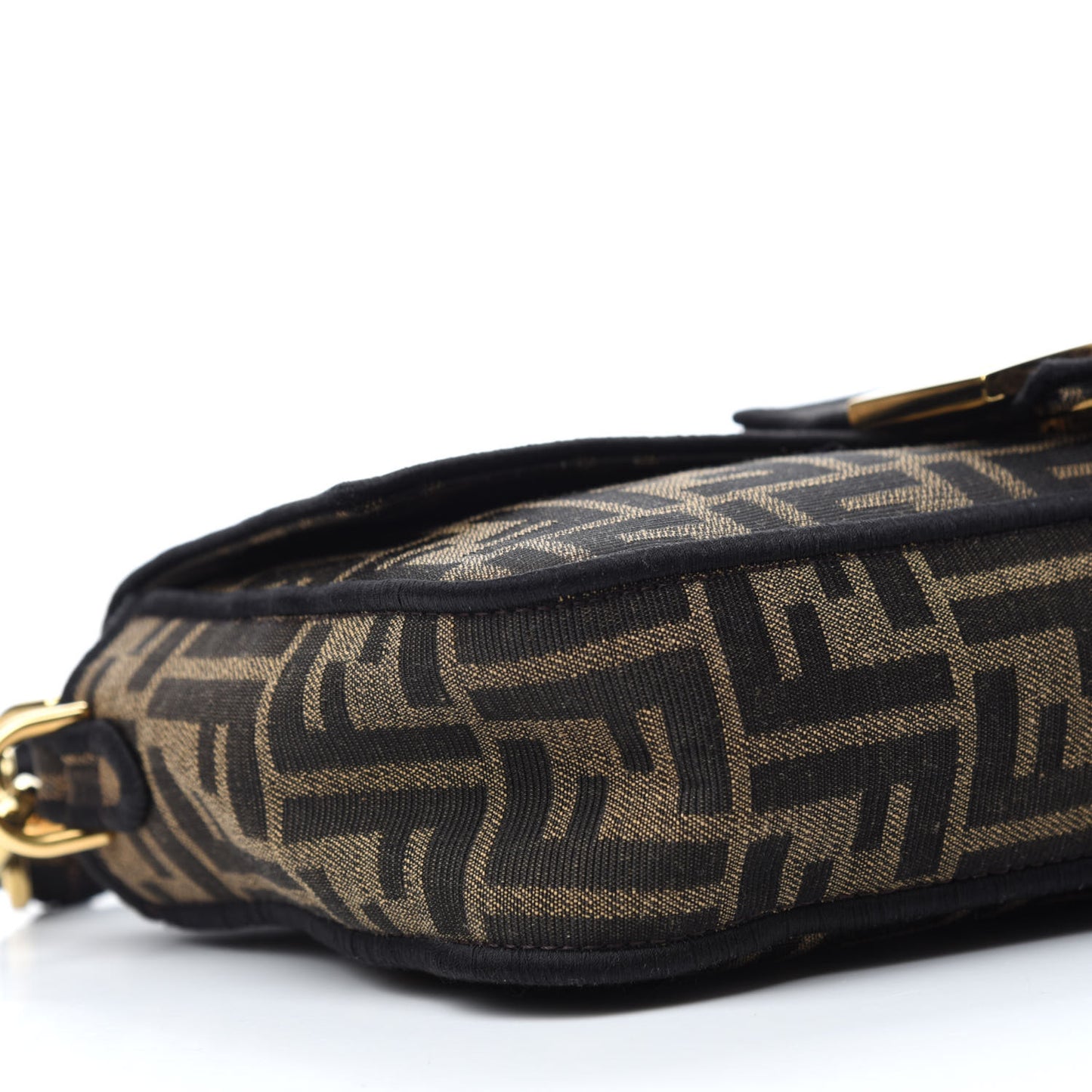 Fabric Jacquard FF 1974 Medium Baguette Tobacco Moro Black