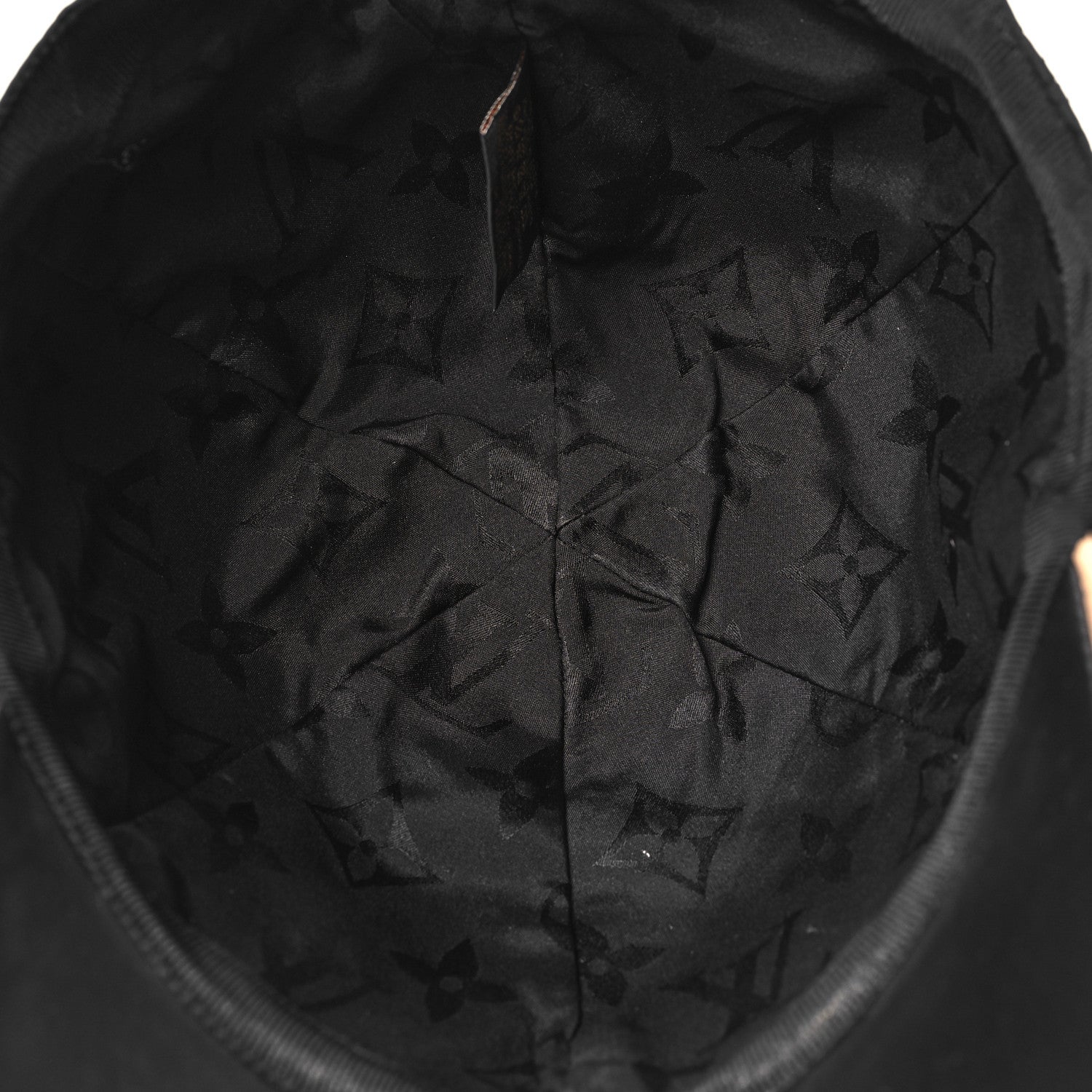 Louis Vuitton Polyester Silk Monogram LV Get Ready Cap M Black 7 of 9