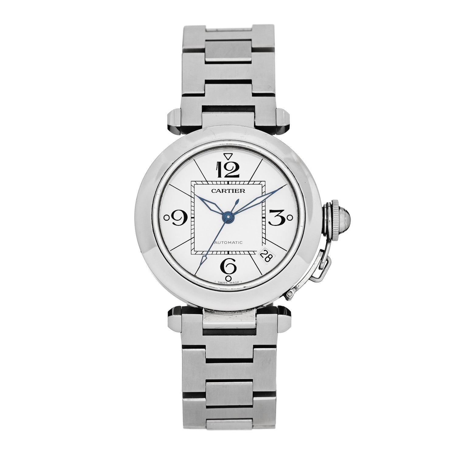 Cartier Stainless Steel 35mm Pasha C Automatic Watch 1 of 5