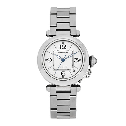 Cartier Stainless Steel 35mm Pasha C Automatic Watch 1 of 5