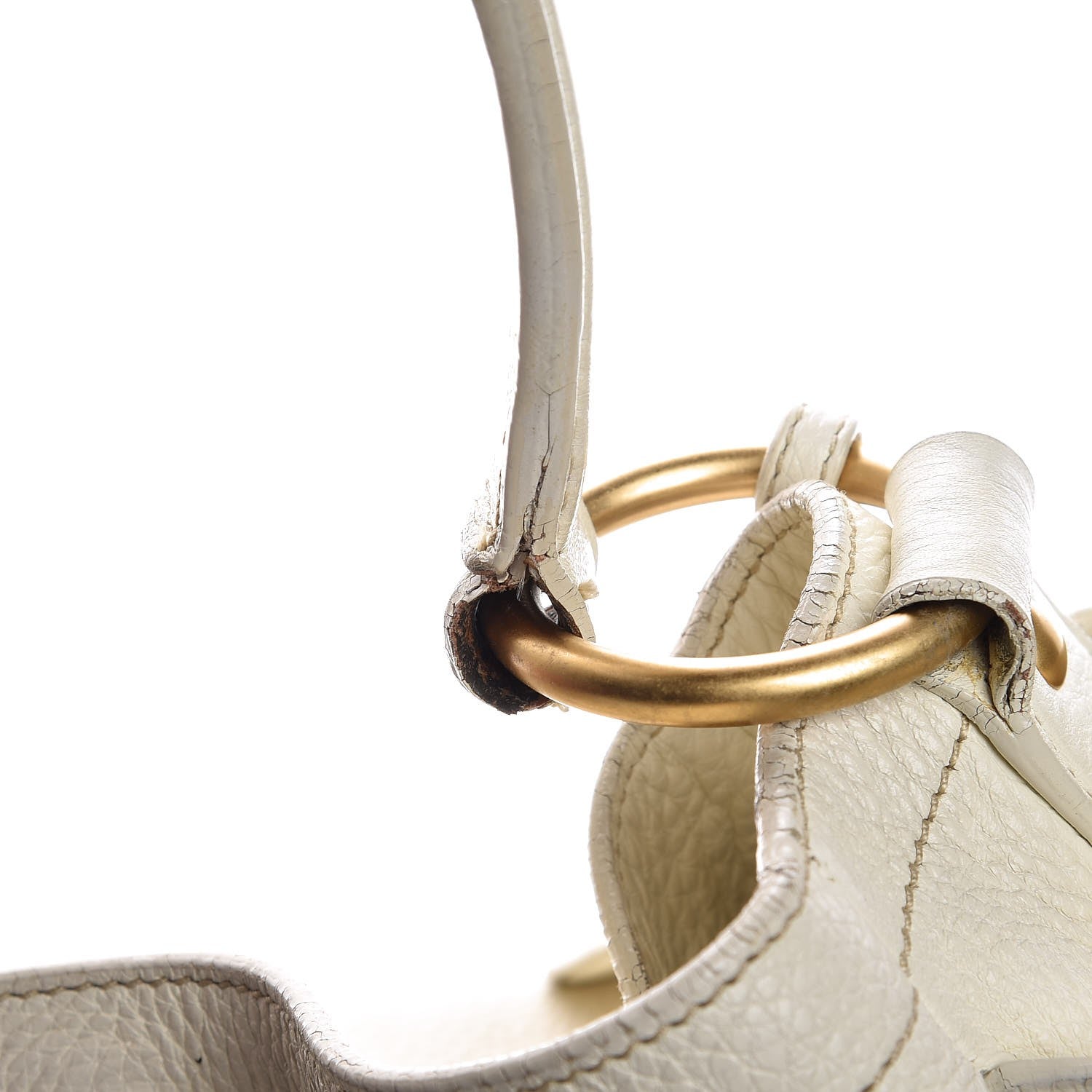 Prada Vitello Daino Side Pocket Hobo Bianco 17 of 18